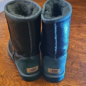 UGG Black and Dark Green Boots